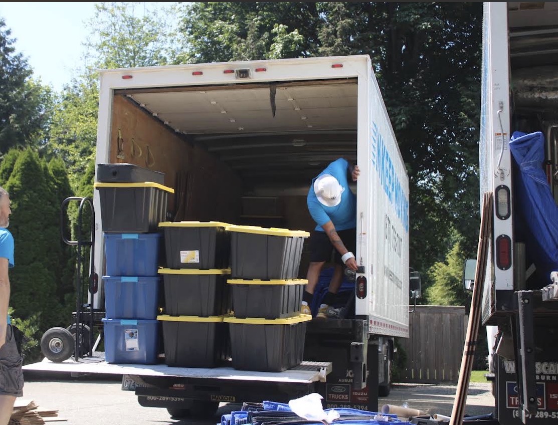 Keep Moving crew preparing household goods for a Canada–U.S. cross-border move